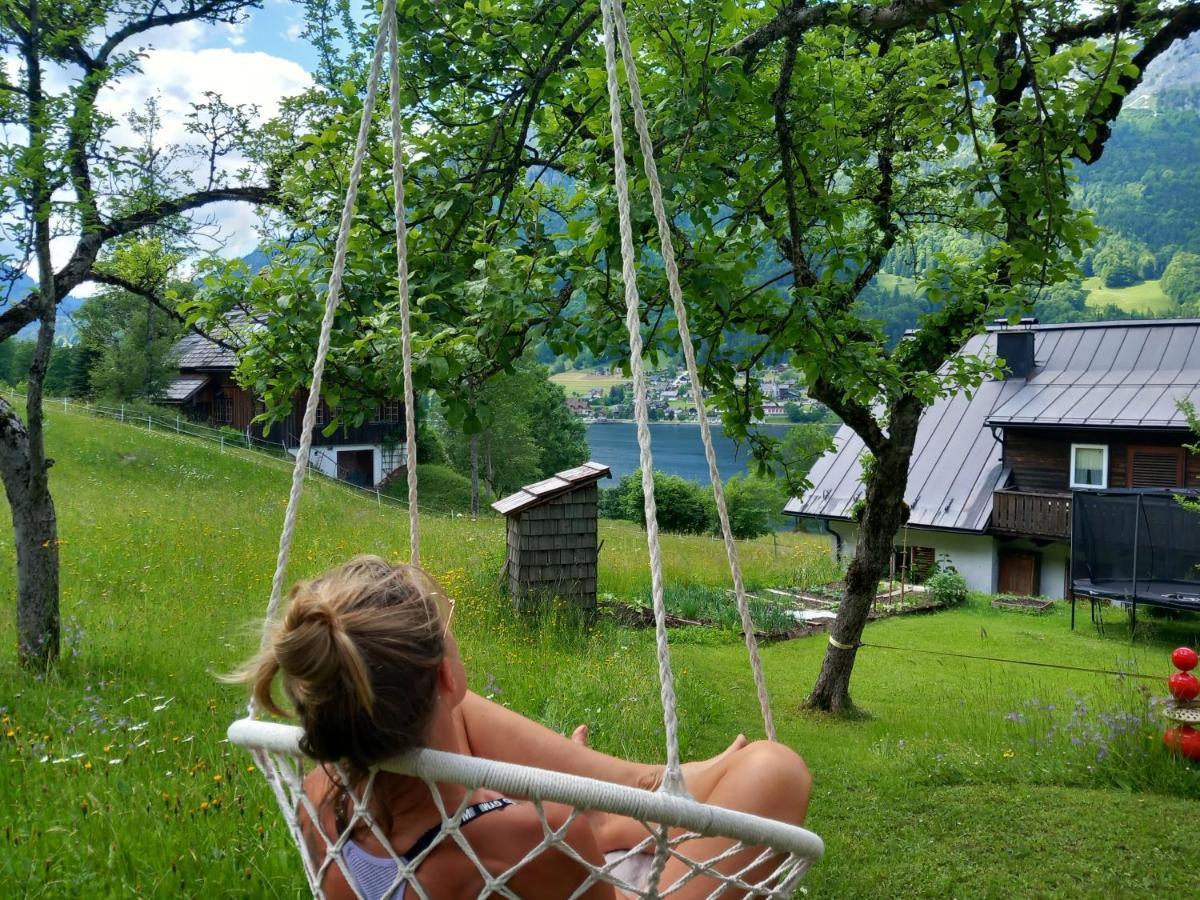 S'Rastl Direkt Mit Bergpanorama Grundlsee Exterior foto