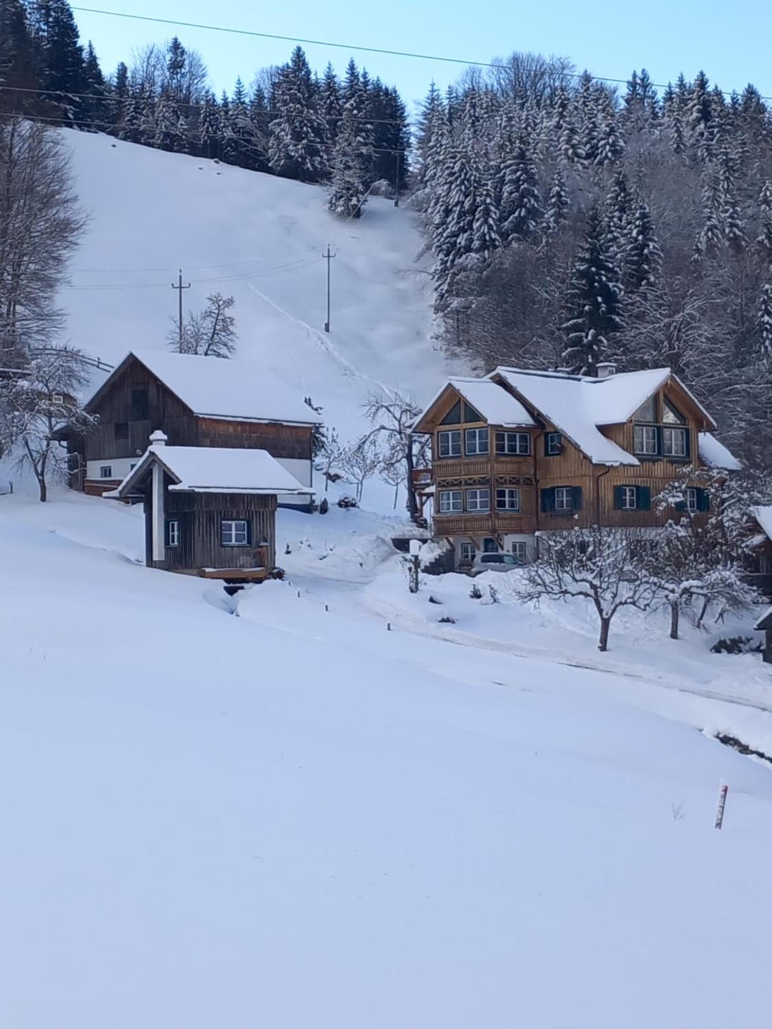 S'Rastl Direkt Mit Bergpanorama Grundlsee Exterior foto